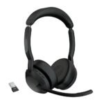 Jabra Evolve2 55 écouteur/casque Sans fil Arceau Bureau/Centre d'appels Bluetooth Socle de chargement Noir (25599-989-999)
