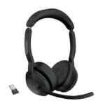 Jabra Evolve2 55 écouteur/casque Sans fil Arceau Bureau/Centre d'appels Bluetooth Socle de chargement Noir (25599-989-999)