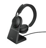 Jabra Evolve2 65, MS Stereo Casque Sans fil Arceau Bureau/Centre d'appels USB Type-A Bluetooth Noir (26599-999-989)