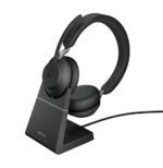 Jabra Evolve2 65, UC Stereo Casque Sans fil Arceau Bureau/Centre d'appels USB Type-A Bluetooth Noir (26599-989-989)