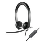 Logitech H650e Casque Avec fil Arceau Bureau/Centre d'appels USB Type-A Noir, Argent (981-000519)