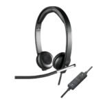 Logitech H650e Casque Avec fil Arceau Bureau/Centre d'appels USB Type-A Noir, Argent (981-000519)