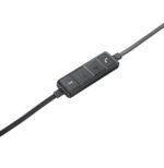 Logitech H650e Casque Avec fil Arceau Bureau/Centre d'appels USB Type-A Noir, Argent (981-000519) – Image 6