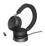 Micro-casque Bluetooth Jabra Evolve2 75 avec Socle de chargement Noir (27599-999-989) – Image 4