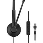 Micro-casque filaire Epos Impact 100 UC Stéréo USB-C et USB-A (1001420)