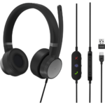 Micro-casque filaire Lenovo Go ANC (MS Teams) - USB (4XD1C99223)