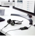 Micro-casque Jabra Engage 50 II UC Duo avec contrôleur USB-A détachable pour une mobilité facile (5099-299-2219) – Image 12