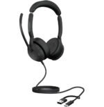 Micro-casque Jabra Evolve2 50 version stereo MS, adaptateur USB C/A (25089-999-799) – Image 2
