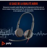 Micro-casque POLY Blackwire 3225 stéréo USB + Connexion 3,5 mm (8X229AA) – Image 6