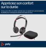 Micro-casque POLY Blackwire 5220 stéréo USB-C + connexion 3,5 mm + adaptateur USB-C/A (8X231AA) – Image 5