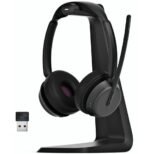 Micro-casque sans fil Bluetooth EPOS IMPACT 1061 ANC avec sa base de chargement à induction (1001131)