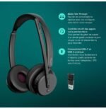 Micro-casque sans fil Bluetooth Epos Impact 500 MS UC ANC WL USB-C avec un adaptateur USB-A (1001490) – Image 9