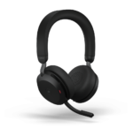 Micro-casque sans fil Jabra Evolve2 75 USB-A UC avec socle de recharge - Noir (27599-989-989) – Image 2