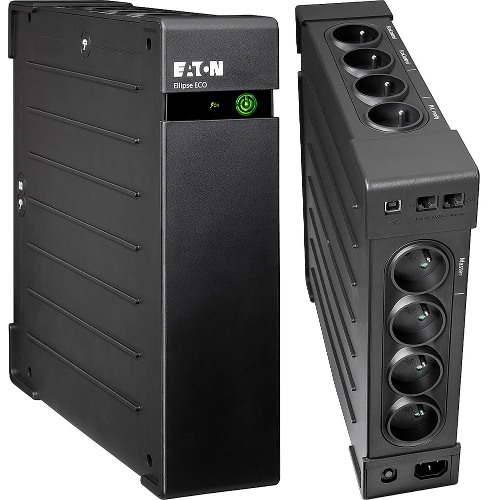 onduleur-eaton-ellipse-eco-1600-fr-usb-el1600usbfr.jpg Onduleur Off-line Eaton Ellipse ECO EL1600USBFR - 1000 W / 1600 VA - 8 prises FR – Image 1