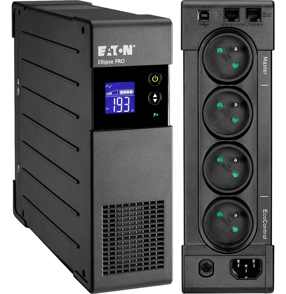 onduleur-line-interactive-eaton-ellipse-pro-650-fr-elp650fr.jpg Onduleur Line-interactive Eaton Ellipse PRO ELP650FR - 400 W / 650 VA - 4 prises FR – Image 1