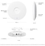 Point d'accès TP-Link Omada BE9300 Wi-Fi 7 Tri-Bande plafonnier (EAP772) – Image 6
