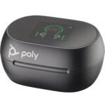 POLY Écouteurs noir charbon Voyager Free 60+ UC + adaptateur USB-C BT700 + étui de charge avec écran tactile (7Y8G4AA) – Image 4