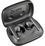 POLY Écouteurs noir charbon Voyager Free 60 UC +adaptateur USB-C BT700 + étui de charge de base (7Y8H4AA) – Image 3
