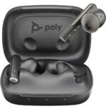POLY Écouteurs noir charbon Voyager Free 60 UC M + adaptateur USB-A BT700 + étui de charge de base (7Y8L7AA) – Image 4