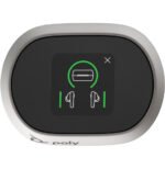 POLY Écouteurs sable blanc Voyager Free 60+ UC + adaptateur USB-A BT700 + étui de charge avec écran tactile (7Y8G5AA) – Image 5