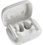 POLY Écouteurs sable blanc Voyager Free 60 UC + adaptateur USB-A BT700 + étui de charge de base (7Y8L3AA) – Image 2