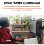 POLY Micro-casque Blackwire 3315 monaural USB-C certifié Microsoft Teams + connexion 3,5 mm + adaptateur USB-C/A (8X218AA) – Image 5