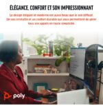 POLY Micro-casque Blackwire 3320 stéréo USB-C certifié Microsoft Teams + adaptateur USB-C/A (8X220AA) – Image 4