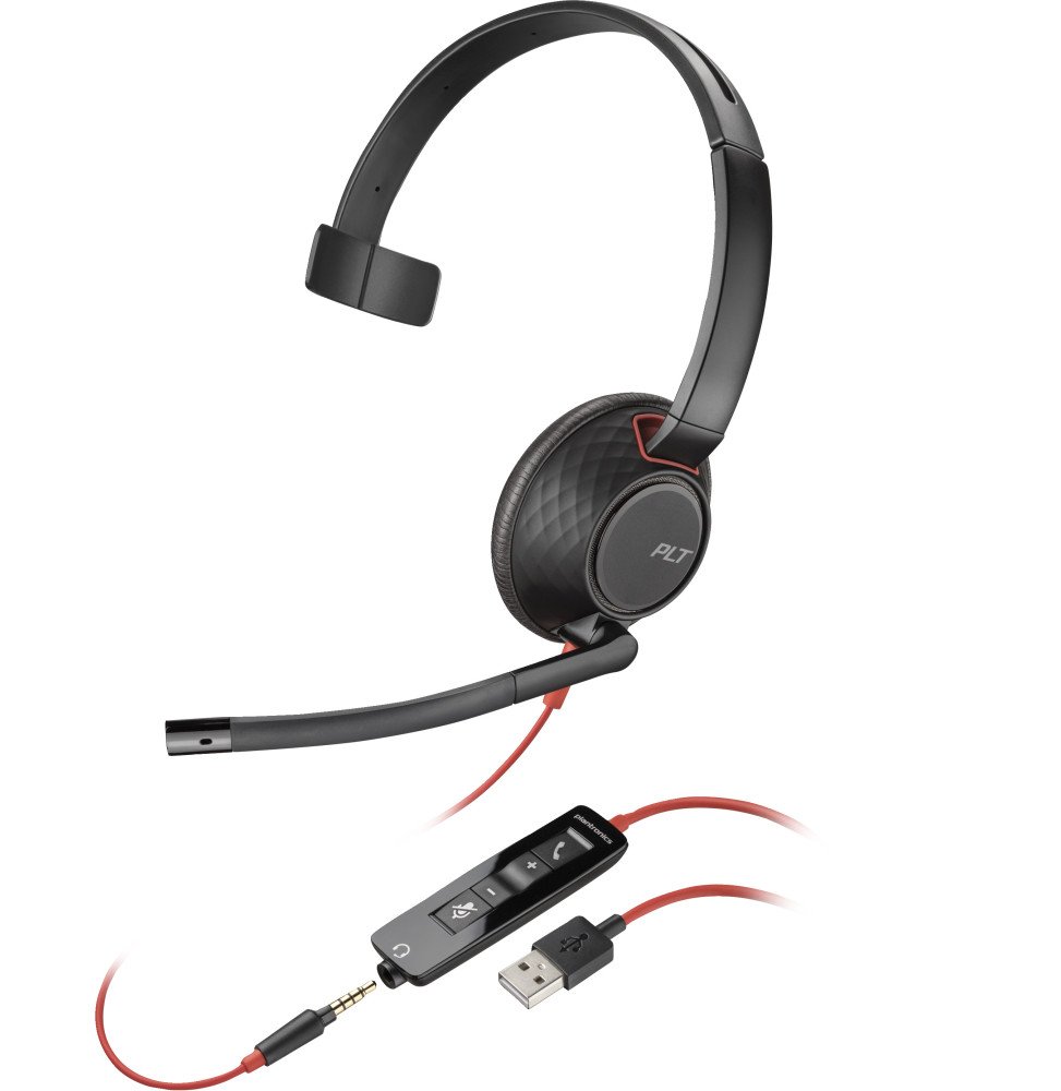poly-micro-casque-blackwire-5210-monaural-usb-a-micro-casque-poly-blackwire-5210-monaural-usb-a-80r98aa.jpg POLY Micro-casque Blackwire 5210 monaural USB-A Micro-casque Poly Blackwire 5210 monaural USB-A (80R98AA) – Image 1
