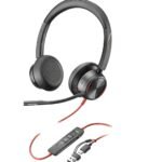 POLY Micro-casque Blackwire 8225 stéréo USB-C + adaptateur USB-C/A (8X223AA)