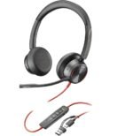 POLY Micro-casque Blackwire 8225 stéréo USB-C + adaptateur USB-C/A (8X223AA)