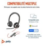 POLY Micro-casque Blackwire 8225 stéréo USB-C + adaptateur USB-C/A (8X223AA) – Image 7