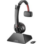 POLY Micro-casque serre-tête Savi 8220 stéréo DECT 1 880-1 900 Mhz + kit de chargement (8Y9C4AA) – Image 3