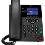 POLY Téléphone IP OBi VVX 250 à 4 lignes et compatible PoE avec module d’alimentation (89K69AA)