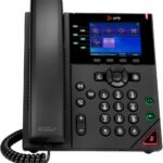 POLY Téléphone IP OBi VVX 350 à 6 lignes et compatible PoE avec module d’alimentation (89K70AA)