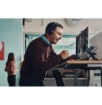 POLY Voyager Focus 2 USB-C-C Headset +USB-C/A Adapter +Charging Stand (9T9J5AA) – Image 11