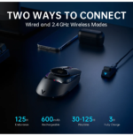Souris gaming sans fil et avec fil Rapoo VT960PRO – Image 5