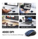 Souris sans fil Ugreen Design Ergonomique 2.4 - Blue (15064) – Image 3