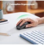 Souris sans fil Bluetooth Ugreen Silencieuse Ergonomique 2,4GHz (90395) – Image 3
