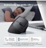 Souris sans fil Ugreen Vertical M571 Ergonomique 2.4GHz - Noir (55916) – Image 5