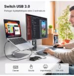 Switch USB 3.0 Ugreen 4 Ports pour 2 PC (30768) – Image 3