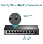 Switch de bureau TP-Link TL-SF1009P 9 ports 10/100 Mbps avec PoE + 8 ports – Image 7