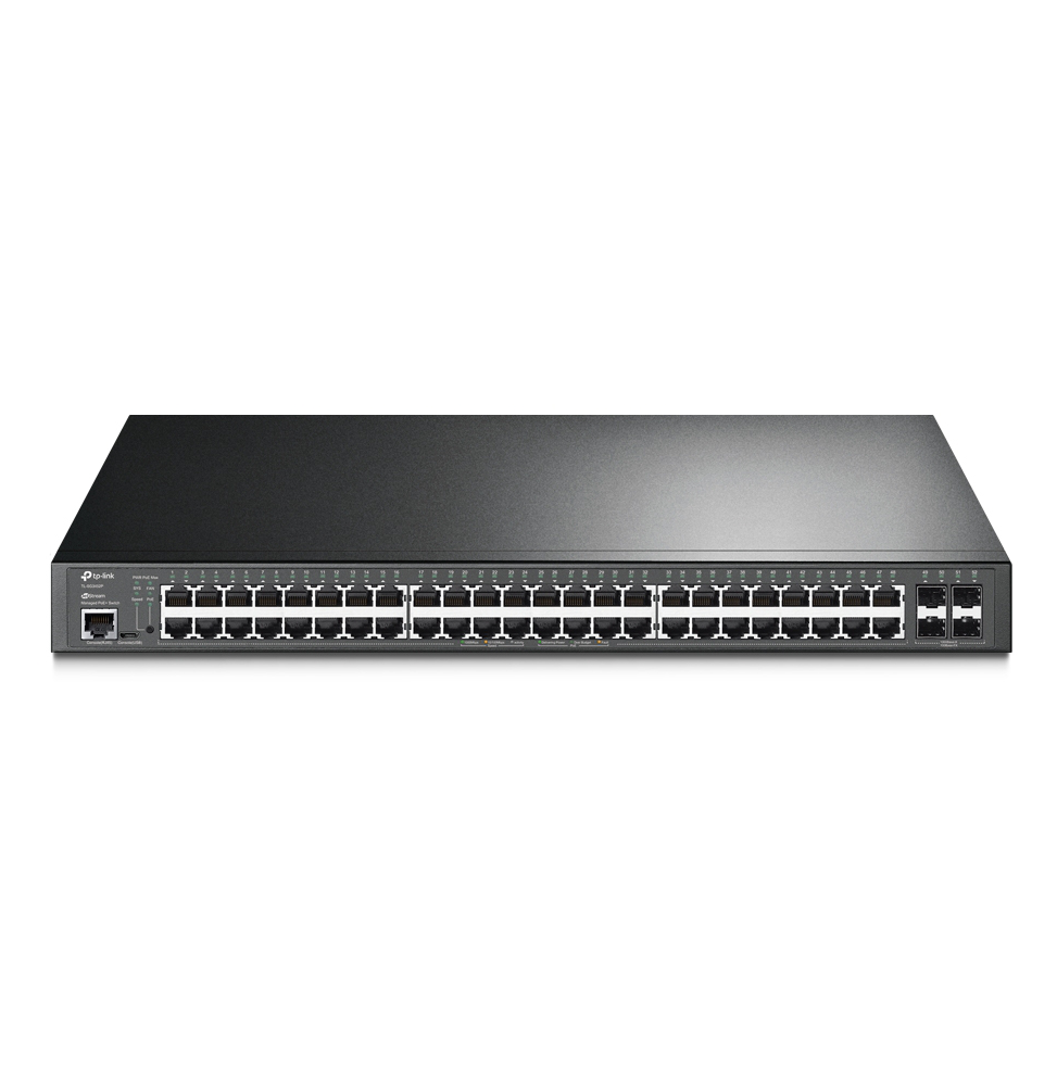 switch-managable-tp-link-tl-sg3452p-l2-jetstream-52-ports-gigabit-avec-48-ports-poe.png Switch managable TP-Link TL-SG3452P L2+ JetStream 52 ports Gigabit avec 48 ports PoE+ – Image 1