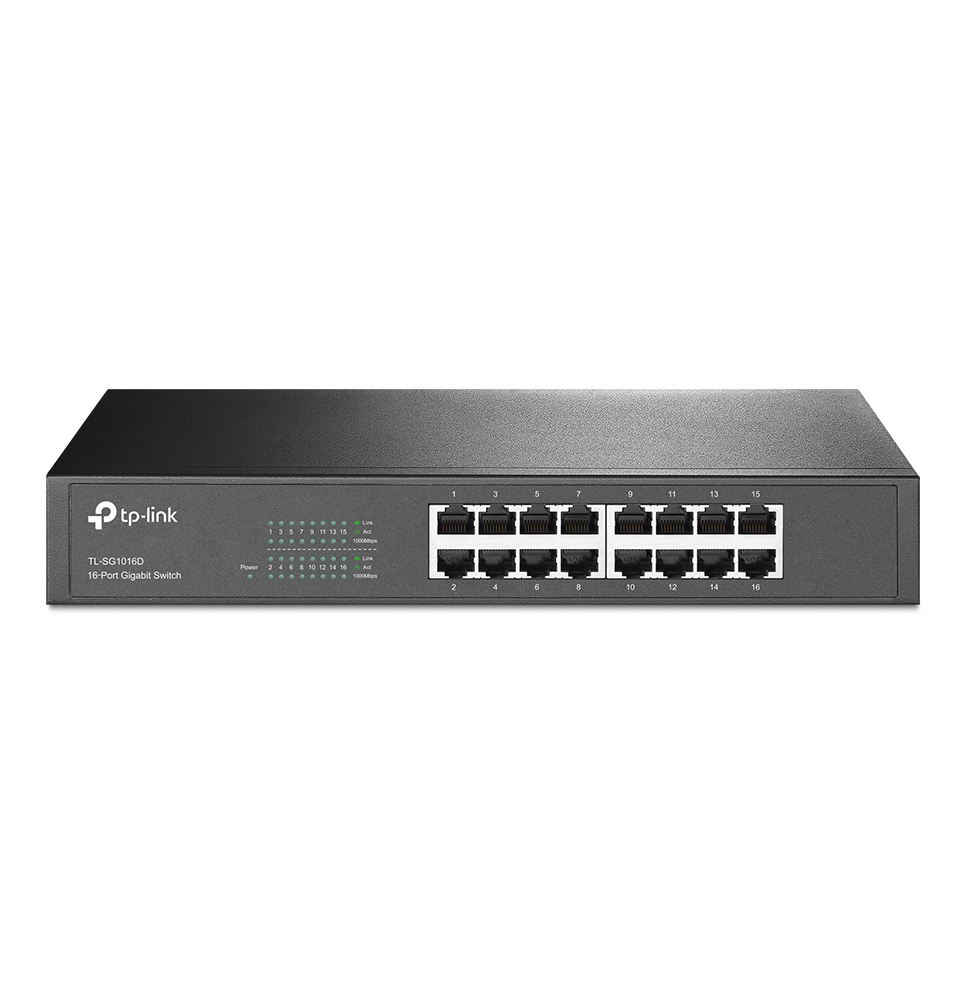 switch-rackable-de-bureau-tp-link-tl-sg1016d-16-ports-gigabit.png Switch rackable/de bureau TP-Link TL-SG1016D 16 ports Gigabit – Image 1