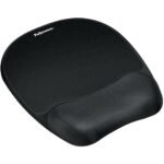 Tapis de souris - repose-poignet Ergo Mousse Noir - format Small (201.6 × 235 × 25.4 mm)