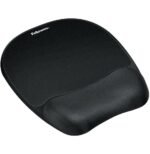 Tapis de souris - repose-poignet Ergo Mousse Noir - format Small (201.6 × 235 × 25.4 mm)