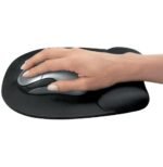 Tapis de souris - repose-poignet Ergo Mousse Noir - format Small (201.6 × 235 × 25.4 mm) – Image 4