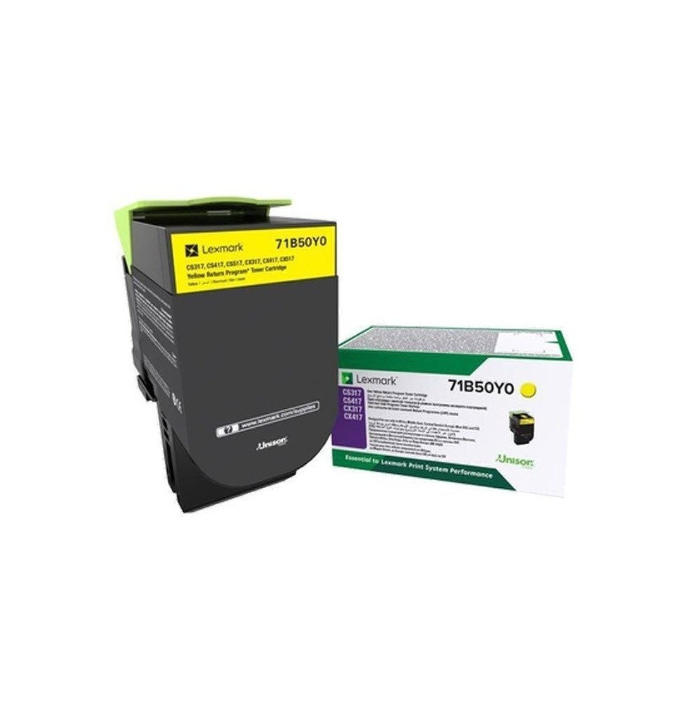 toner-jaune-lexmark-standard-cs-x31771b50y0.jpg Toner Jaune Lexmark Standard CS/X317 (71B50Y0) – Image 1