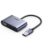 Adaptateur Ugreen USB-A 3.0 Mâle vers HDMI / VGA (20518)