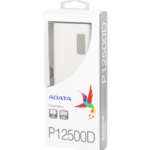 Banque d'alimentation ADATA P12500D - Powerbanck à 12500 mAh - Blanc (AP_12500D)