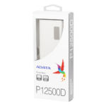 Banque d'alimentation ADATA P12500D - Powerbanck à 12500 mAh - Blanc (AP_12500D)